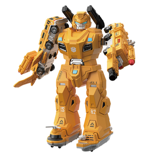 新款磁力拼装百变工程车儿童小汽车变形玩具男孩金刚机器人大合体