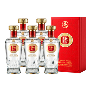 五粮液股份52度浓香型纯粮食酒礼盒白酒正品官方旗舰店送礼长辈w