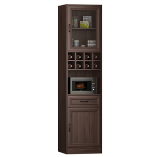 中古风酒柜客厅靠墙餐边柜一体高柜多功能厨房储物柜橱柜7G-215