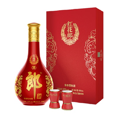郎酒红15单瓶礼盒53度红花郎
