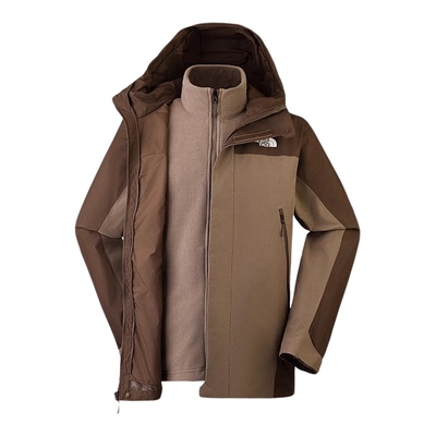 北面男抓绒内胆防水冲锋衣三合一