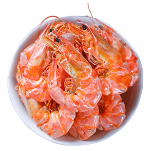 广东湛江特产碳烤特大烤虾虾干开袋即食干虾海鲜干货晒干烘干对虾