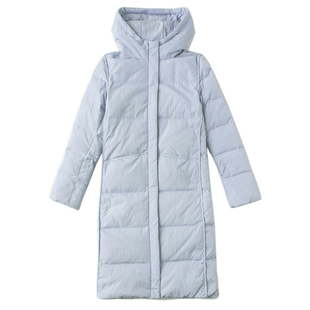 轻便羽绒服女中长款2025冬装新款纯色修身显瘦加厚保暖白鸭绒外套