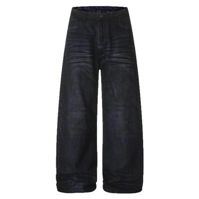 天气暖暖宽松男女牛仔裤潮牌