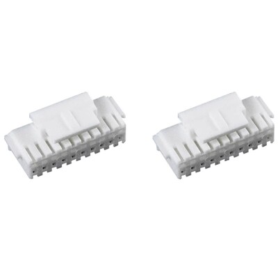 PHB2.0mm胶壳双排带扣插头 接插件 连接器PHB-2*2-6P-18P-20Y端子
