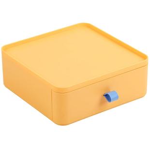 居家家桌面抽屉式办公桌收纳盒办公室化妆品储物柜子书桌上置物架