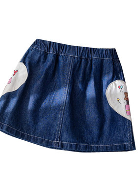 女童夏季韩版牛仔半身裙