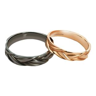 梵尼洛芙 叶知弦18k金情侣对戒正品简约男戒婚戒对戒结婚求婚一对