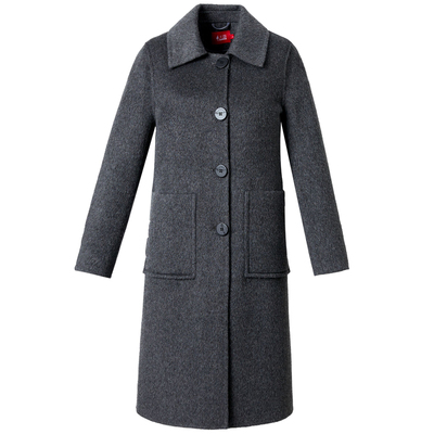 太嘉两用口袋纯羊毛双面羊毛大衣