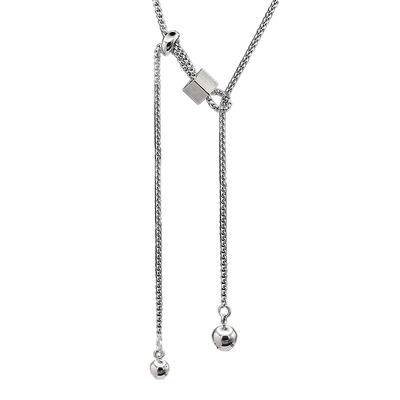 NFF金属小球钛钢男精致高级项链