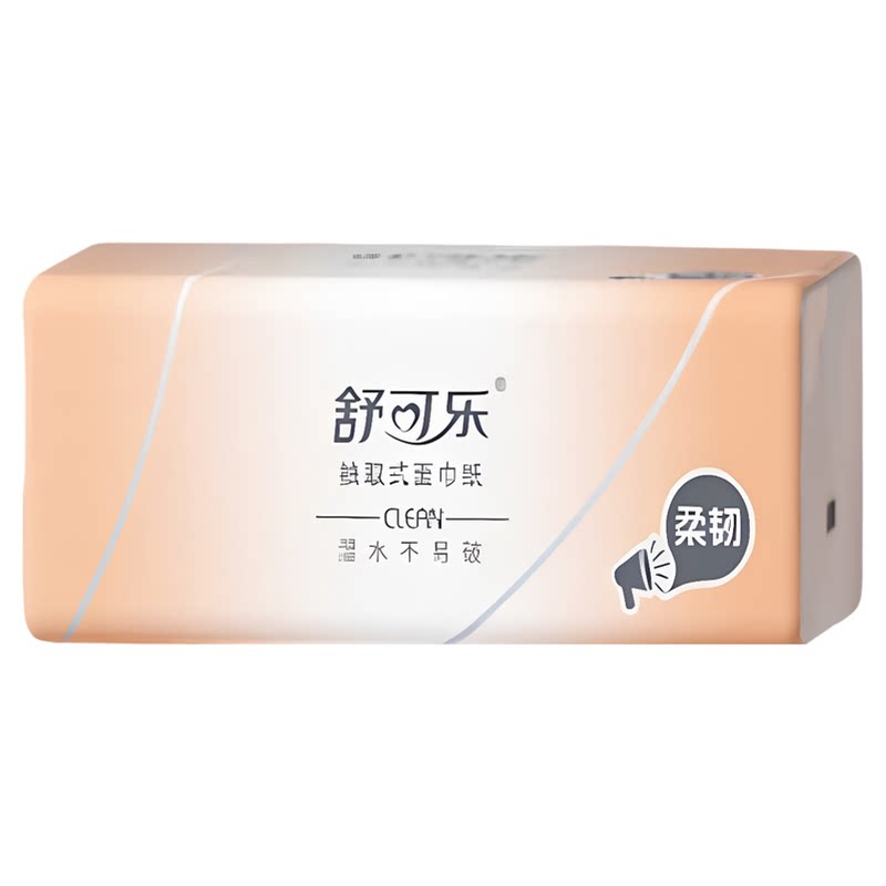 舒可乐原生木浆6包4层抽纸家用