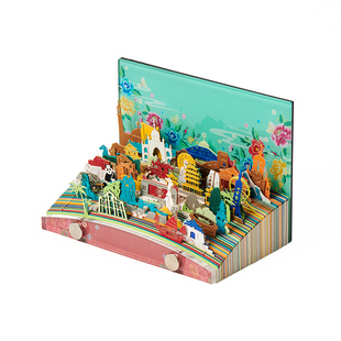 2026年锦绣中华手撕文艺日历公司定制纸雕台历创意摆件新年礼品