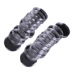 内径30mm亚克力弧面1盎司熊猫袁大头银元纪念币盒收纳保护壳10个