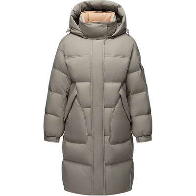 坦博尔冬季新款羽绒服女中长款