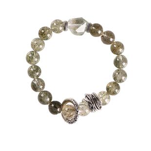 灵机麦玲玲绿发晶路路通吸金手链女 绿意盎然 钱路亨通 发晶手串