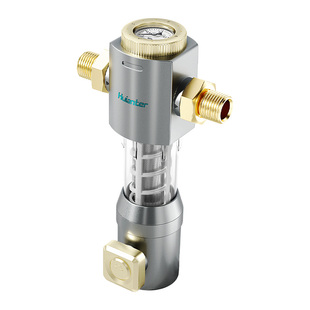 德国惠安特全自动黄铜前置过滤器家用自动刮洗滤芯带水压监测功能