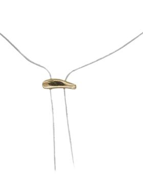 可抽拉设计感项链双层叠戴金银撞色日系简约松本惠奈同款项链