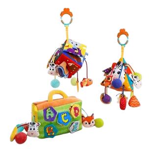 宝贝拉绳抽抽乐婴儿抓握益智玩具宝宝手指锻炼挂件0-1岁安抚摇铃