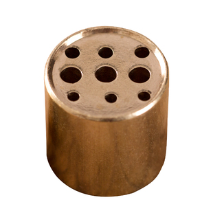 黄铜香炉香插九孔家用线香插黄铜香座迷你多孔香插托三柱供佛香座