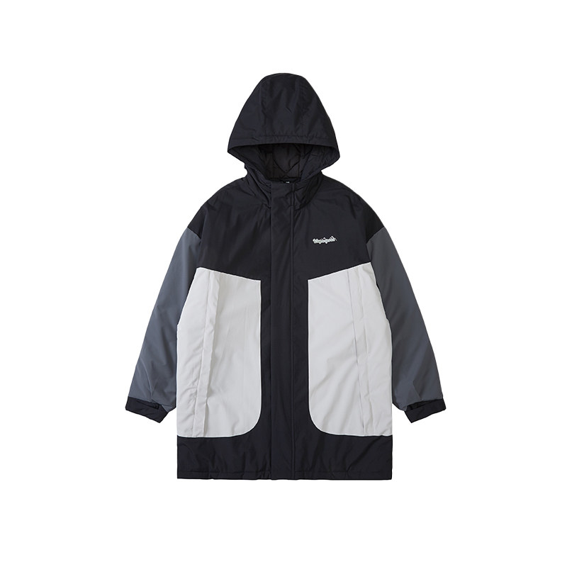韦恩泽维尔加厚冬季撞色棉服外套