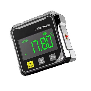 高精度数显倾角仪角度测量仪激光电子水平仪多功能坡度尺磁吸显示