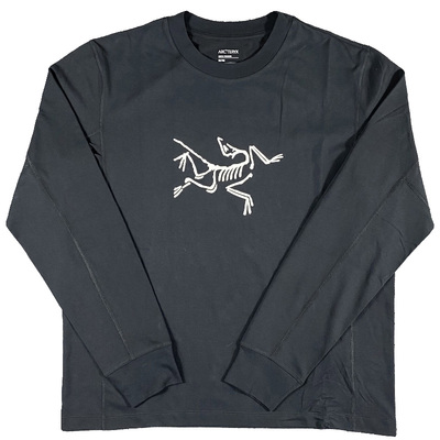 Arcteryx始祖鸟ARCHAEOPTERYX印花 LOGO圆领套头T恤长袖卫衣男款