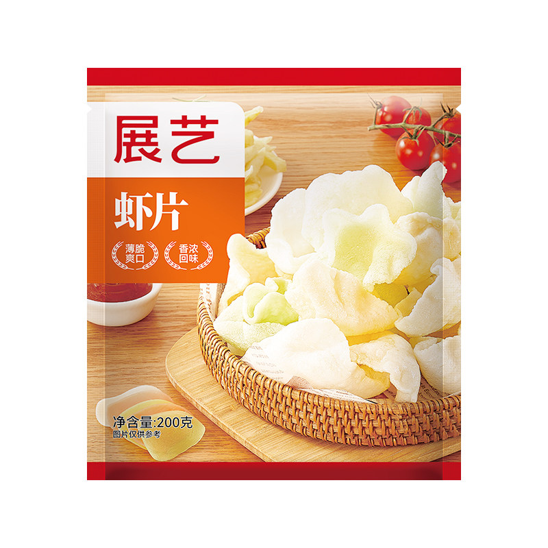展艺虾片自炸怀旧零食小吃年货