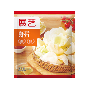 展艺虾片自炸童年怀旧小吃儿童油炸彩色虾片膨化休闲食品年货零食