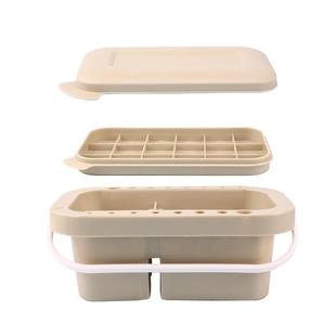 光祖多功能三件套洗笔筒美术涮笔筒调色碟颜料盘水粉水彩丙烯油画洗笔桶颜料盒文房插画笔美术绘画工具洗笔器