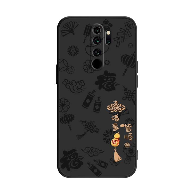 平安喜乐适用红米note8pro手机壳M1906G7E小米新款redminote8por硅胶redmi套p男notepro女n新年noto防摔nont