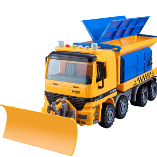 超大号铲雪车玩具除雪车道路推土机清洁扫雪车工程车儿童汽车男孩