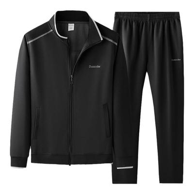 跑步两件套休闲保暖爸爸装中老年
