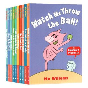 小猪小象10册 An Elephant and Piggie Book 英文原版绘本 童英语启蒙情商管理情绪培养好习惯读物吴敏兰书单 Mo Willems