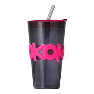 水杯玻璃杯吸管杯定制logo带盖双饮杯牛奶果汁饮料杯礼品广告杯子