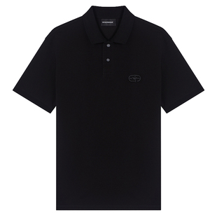 Armani/阿玛尼EA 男士刺绣鹰标纯棉短袖POLO衫 EM004579 AF13742