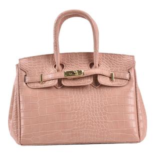 高级感鳄鱼纹包包女2025新款潮时尚手提凯莉包百搭斜挎铂金包大包