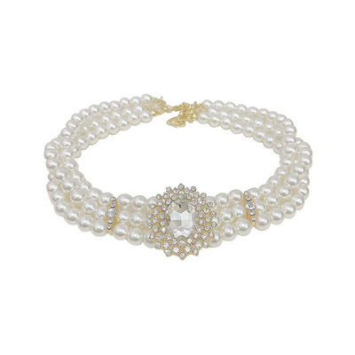 多层叠戴珍珠项链女轻奢小众