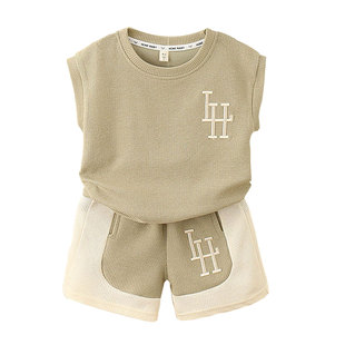 男童夏季套装小男孩短袖t恤男宝宝夏天衣服5儿童小童男装夏装帅气