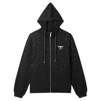 【满天星】BOYLONDON潮牌情侣拉链连帽休闲卫衣开衫外套N06900