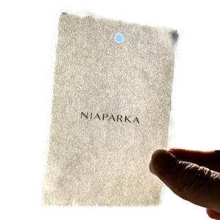 服装吊牌标签定做毛边纸卡设计男女装通用高档吊牌标签制作手撕毛边衣服店吊牌价格标订做logo商标艺术纸印刷