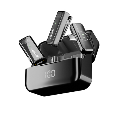 施索领夹式麦克风直播降噪收音麦