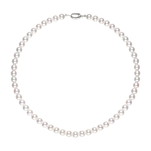 海水akoya珍珠 极光樱花粉项链7-8mm S925银 仅支持48小时鉴赏期