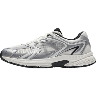 安踏AT2004复古银色跑步鞋女春季新款百搭潮流休闲透气轻便运动鞋