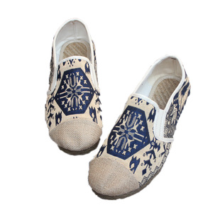 男布鞋僧鞋牛筋底亚麻包头时尚泰国鞋印度草编鞋垫一脚蹬云南麻鞋