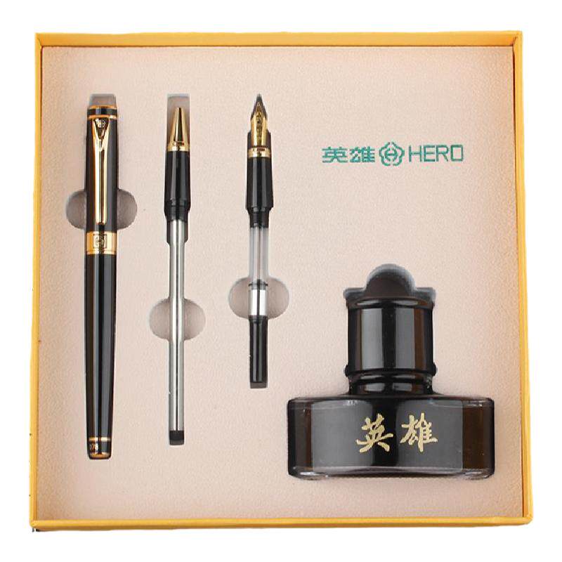 英雄大鹏展翅笔套装铱金笔