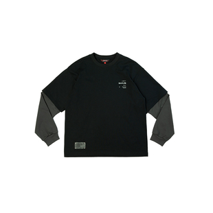 吉考斯工业Fear the Unknown 克苏鲁重磅300g纯棉假两件长袖T恤