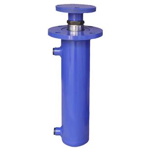 液压油缸8吨双向液压缸法兰支腿压力机油缸升降打包机劈柴机油顶