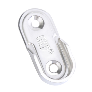 衣柜挂衣杆固定配件卡扣横杆挂钩内衣杆托304不锈钢法兰座扁管