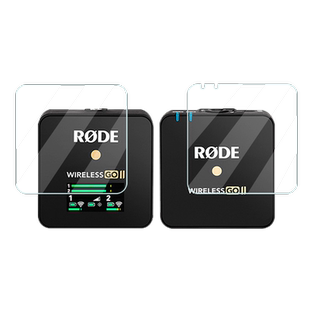 适用RODE罗德Wireless GO II钢化膜GO III/go3无线麦克风pro保护膜wirelessgo2屏幕goII二代一拖二小蜜蜂贴膜