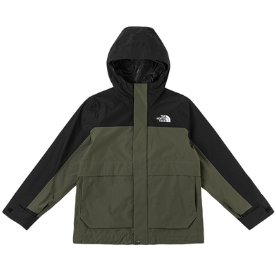 北面儿童鹅绒三合一防水冲锋衣